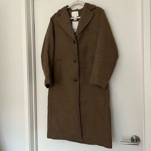 Oversized H&M brown long coat